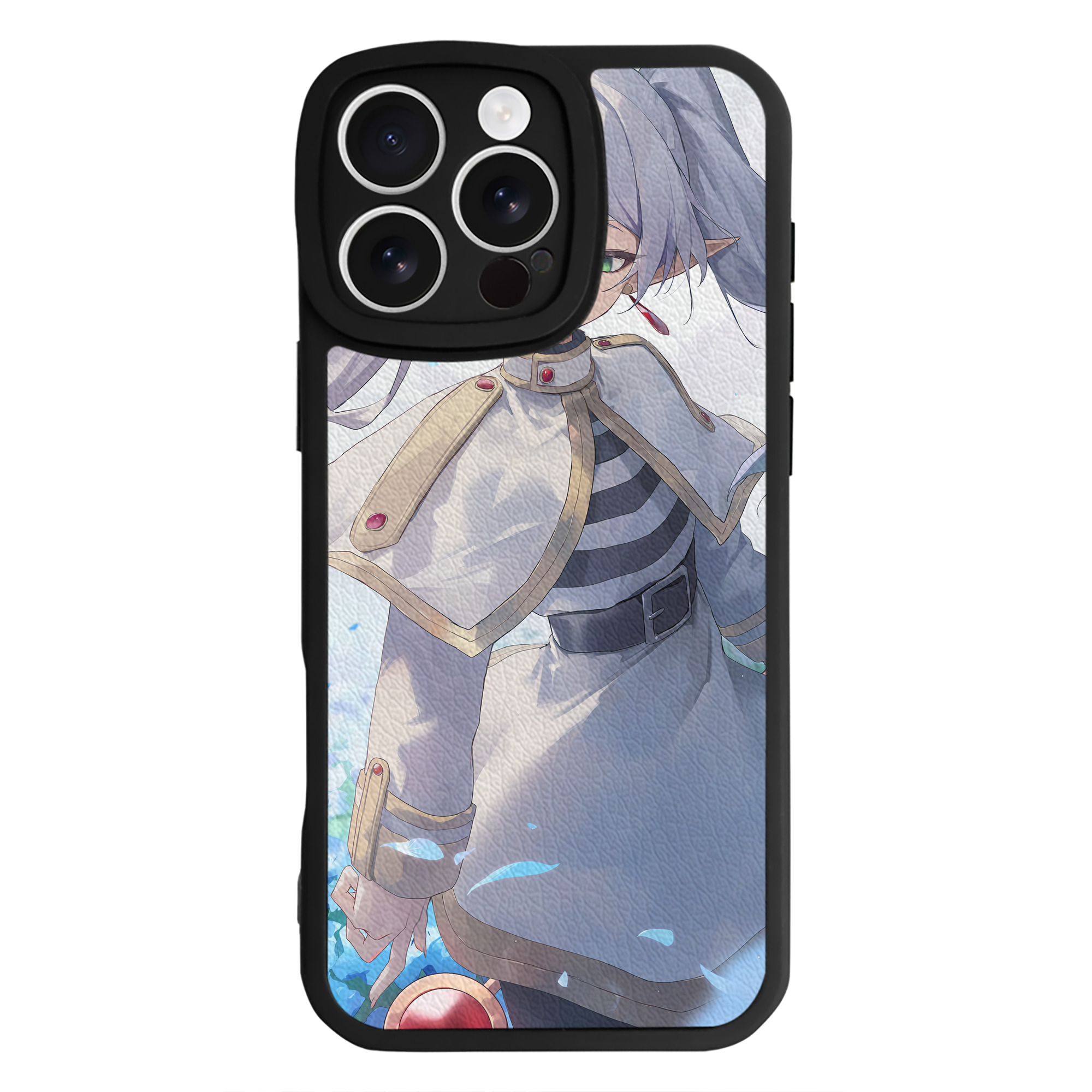 （画像用） 葬送のフリーレン Frieren 【iPhone 16シリーズ対応】シリコンスマホケース（レザー調） 材質：シリコン